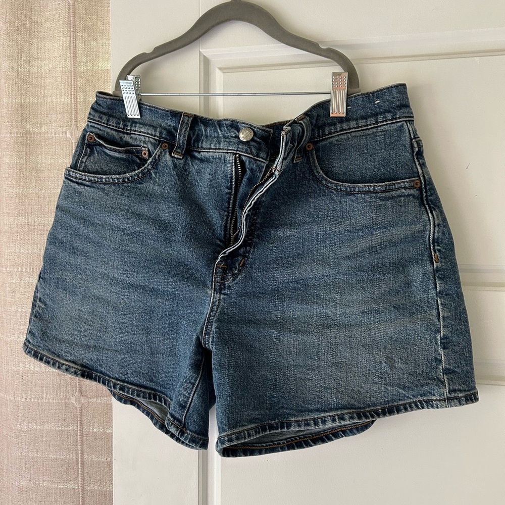 Madewell Denim The Perfect Mid-Length Jean Short Size 29 - Picture 2 of 5